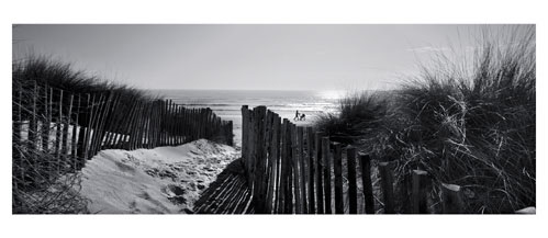 Plage Carnon- La Grande Motte - Les dunes du Grand Travers - Carte postale panoramique 10x23 cm - Photographe: Marianne Raous